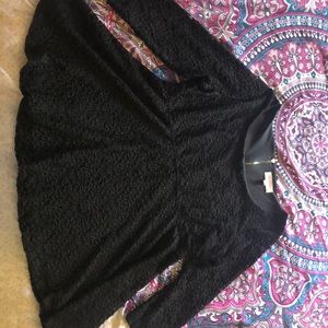 Black Lace Maternity shirt